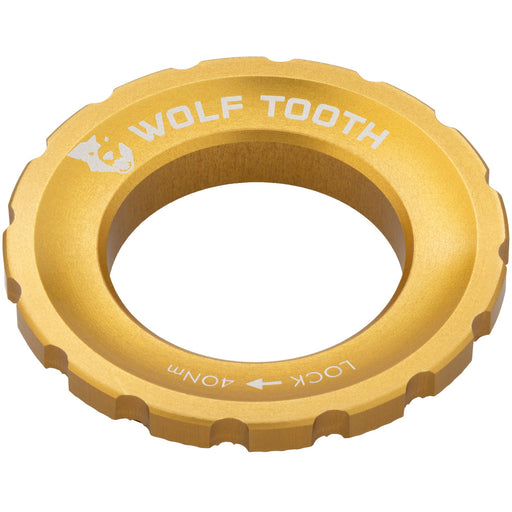 Wolf Tooth Components Centerlock Rotor Lockring, Gold