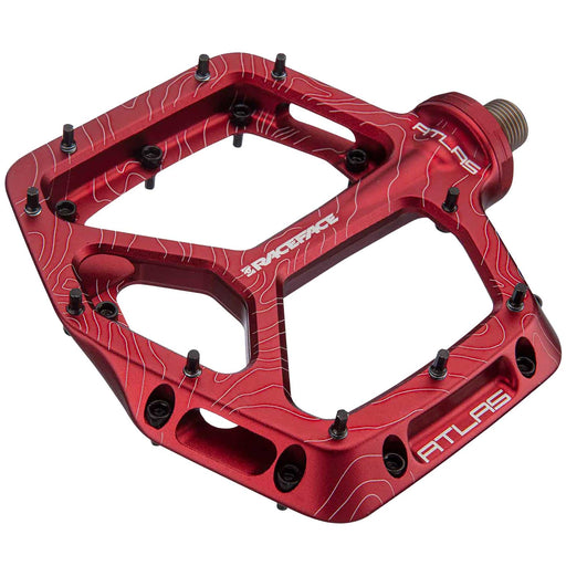 Race Face Atlas Platform Pedals, Red
