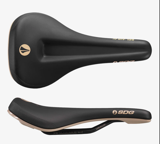 SDG Bel-Air V3 Max Saddle, Lux-Alloy Rails, Black/Tan