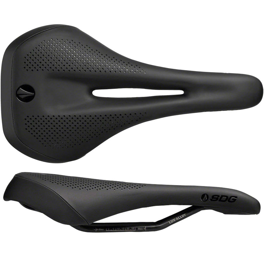 SDG Allure V2 Saddle, Lux-Alloy Rails, Black