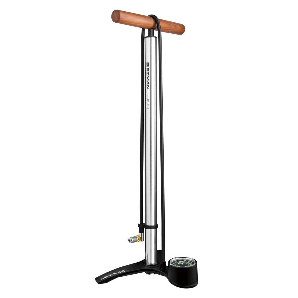 Birzman The Pump Helix Valve Head  Floor Pump, Silver