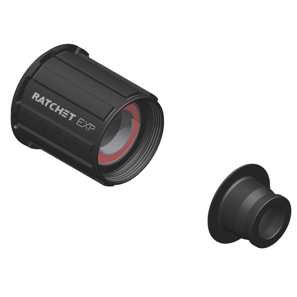 DT Swiss Ratchet EXP Freehub Body - Compatible with Shimano HG 11 MTN, Light, Aluminum, Sealed Bearing, Kit w/ End Cap, 12 x 142/148 mm