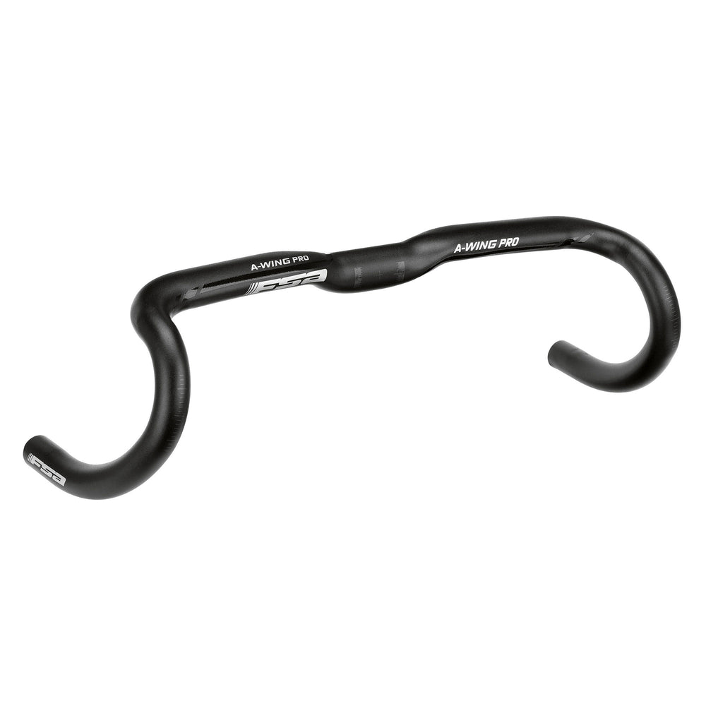 Full Speed Ahead A-Wing Pro AGX Drop Handlebar - Aluminum, 31.8mm Clamp, 44cm, Black