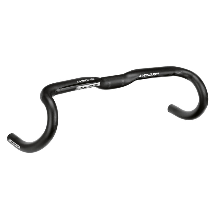 Full Speed Ahead A-Wing Pro AGX Drop Handlebar - Aluminum, 31.8mm Clamp, 46cm, Black