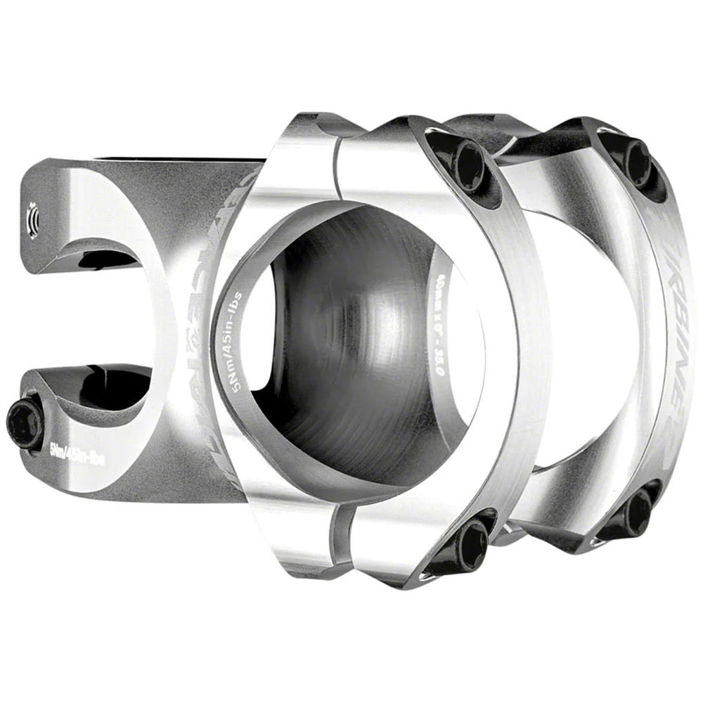 Race Face Turbine R 35 Stem - 40mm, 35mm Clamp, +/-0, 1 1/8", Silver