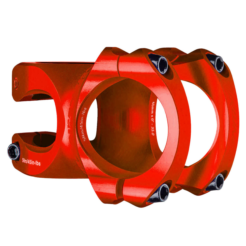 Race Face Turbine R 35 Stem - 32mm, 35mm Clamp, +/-0, 1 1/8", Red