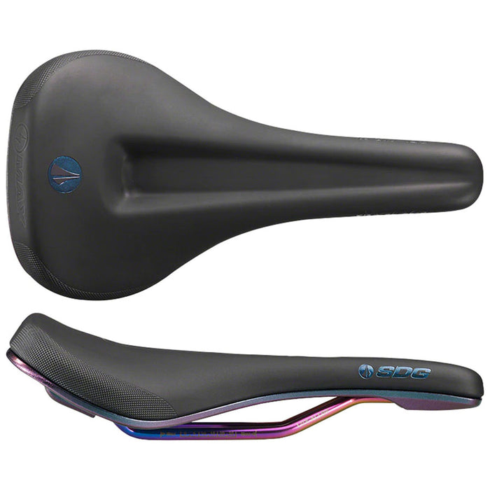 SDG Bel-Air V3 Max Saddle, Lux-Alloy Rails, Black/Oil-Slic