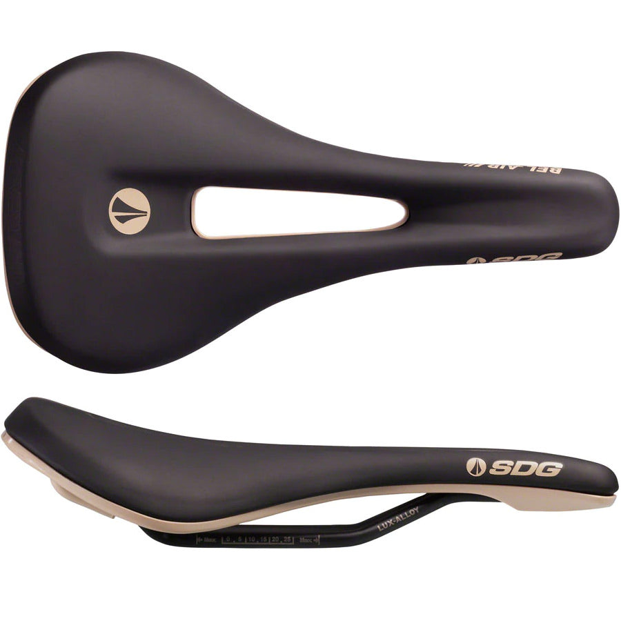 SDG Bel-Air V3 Overland Saddle, Lux-Alloy Rails, Black/Tan