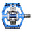 HT Pedals X3 Clipless Platform Pedals, CrMo - Royal Blue
