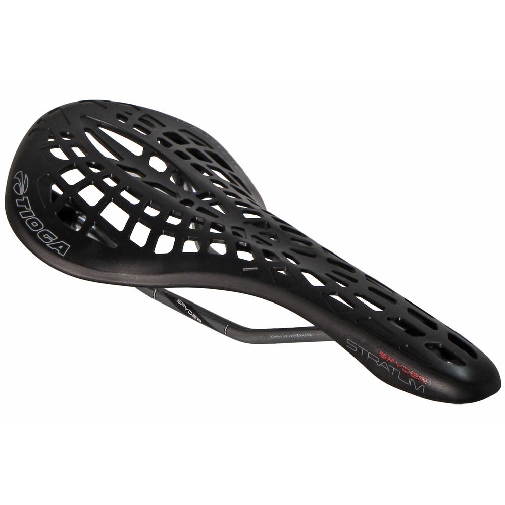 Tioga Spyder Stratum Saddle, CrMo Rail - Blk