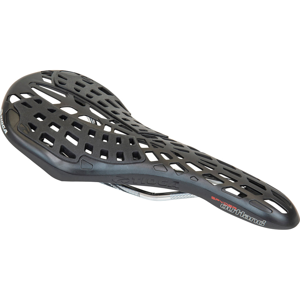Tioga Spyder Outland Saddle, CrMo Rail - Black