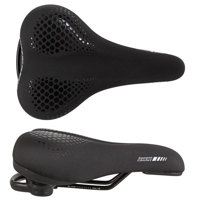 Delta Delta Comfort Saddle, 260x170 - Black