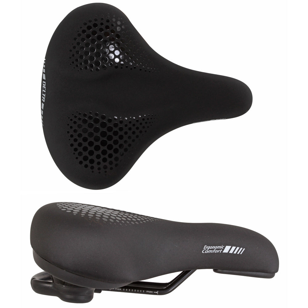 Delta Delta Comfort Saddle, 255x220 - Black