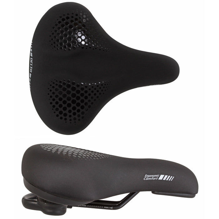Delta Delta Comfort Saddle, 255x220 - Black