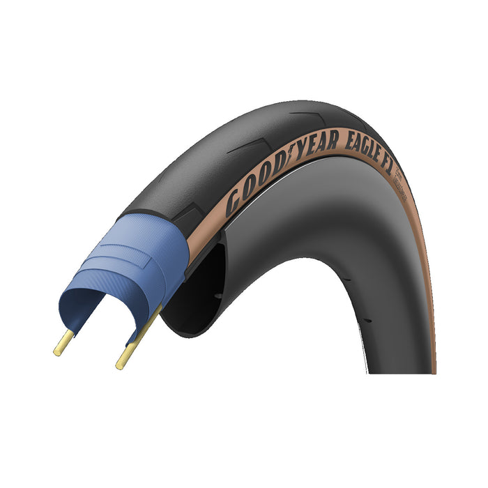 Goodyear Eagle F1 Tubeless Complete Tire, 700 x 25c - Tan