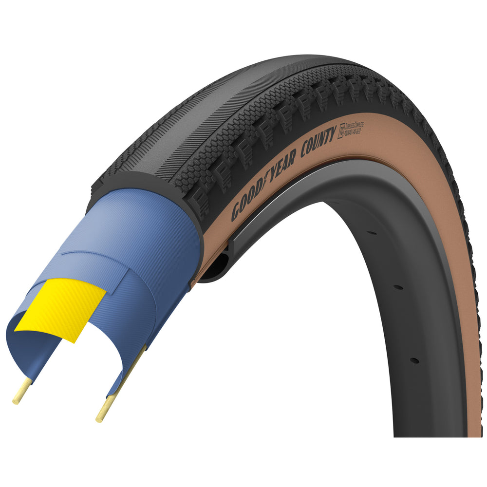 Goodyear County Ult. Tubeless Tire,700 x 40c - Tan