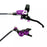 Hope Tech 4 V4 Disc Brake, Left/Front - 74mm Purple