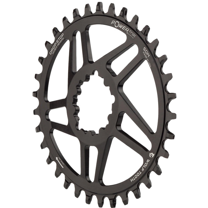 Wolf Tooth Components Elliptical SRAM 3-Bolt DM Boost HG+ Chainring, 30T - B