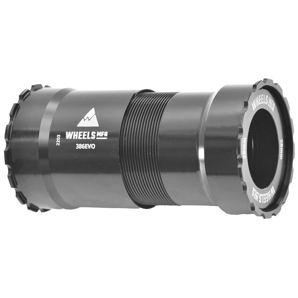 Wheels Mfg 386EVO Threaded BB, Praxis M30/28, Base - Black