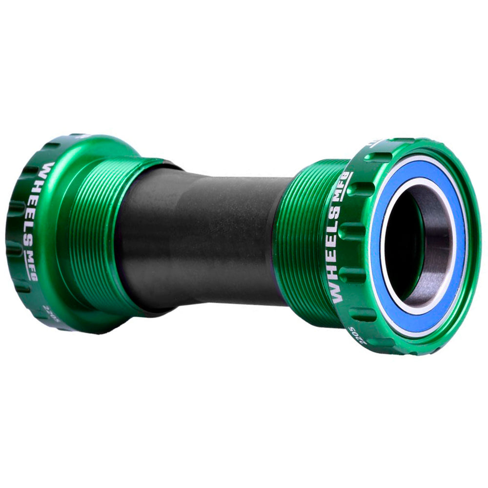 Wheels Mfg BSA Threaded BB, Mountain, 24mm ABEC 3 Base Model, Green