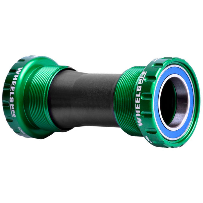 Wheels Mfg BSA Threaded BB, Mountain, 24mm ABEC 3 Base Model, Green