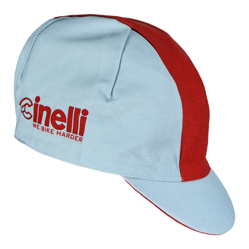 Cinelli Cycling Cap,We Bike Harder, Brown Line