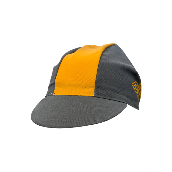 Cinelli Cycling Cap,We Bike Harder, Yellow Line