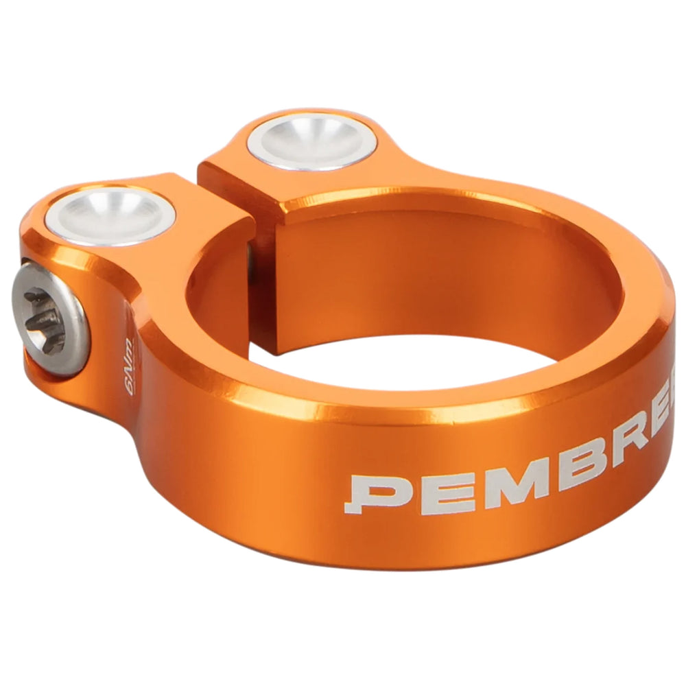 PEMBREE DBN Seat Post Clamp, Orange, 36.4