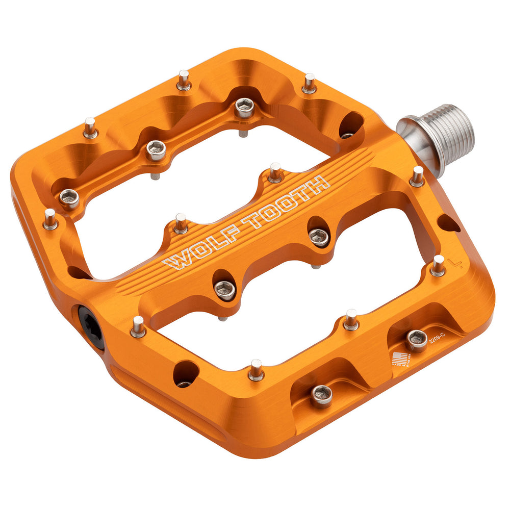 Wolf Tooth Components Waveform Platform Pedal, Small - Orange