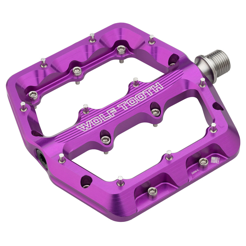 Wolf Tooth Components Waveform Platform Pedal, Large - Purple