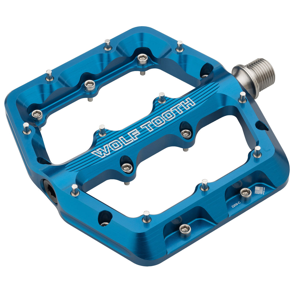 Wolf Tooth Components Waveform Platform Pedal, Large - Blue