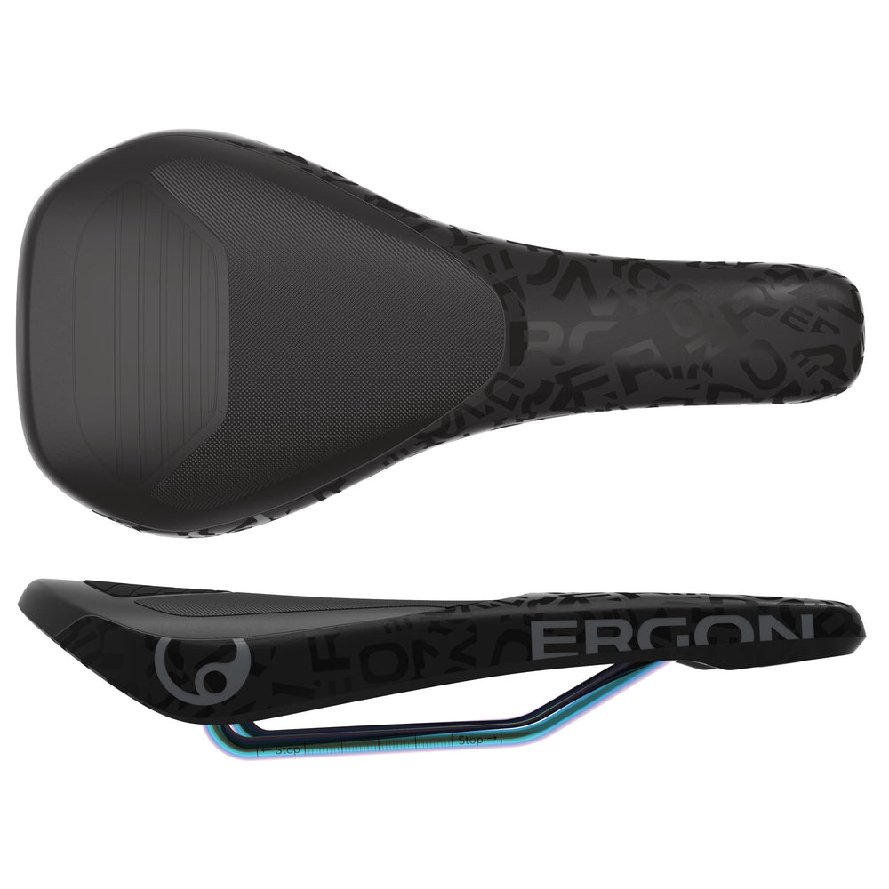 Ergon SM Downhill Comp Team Saddle - Black/Oil Slick
