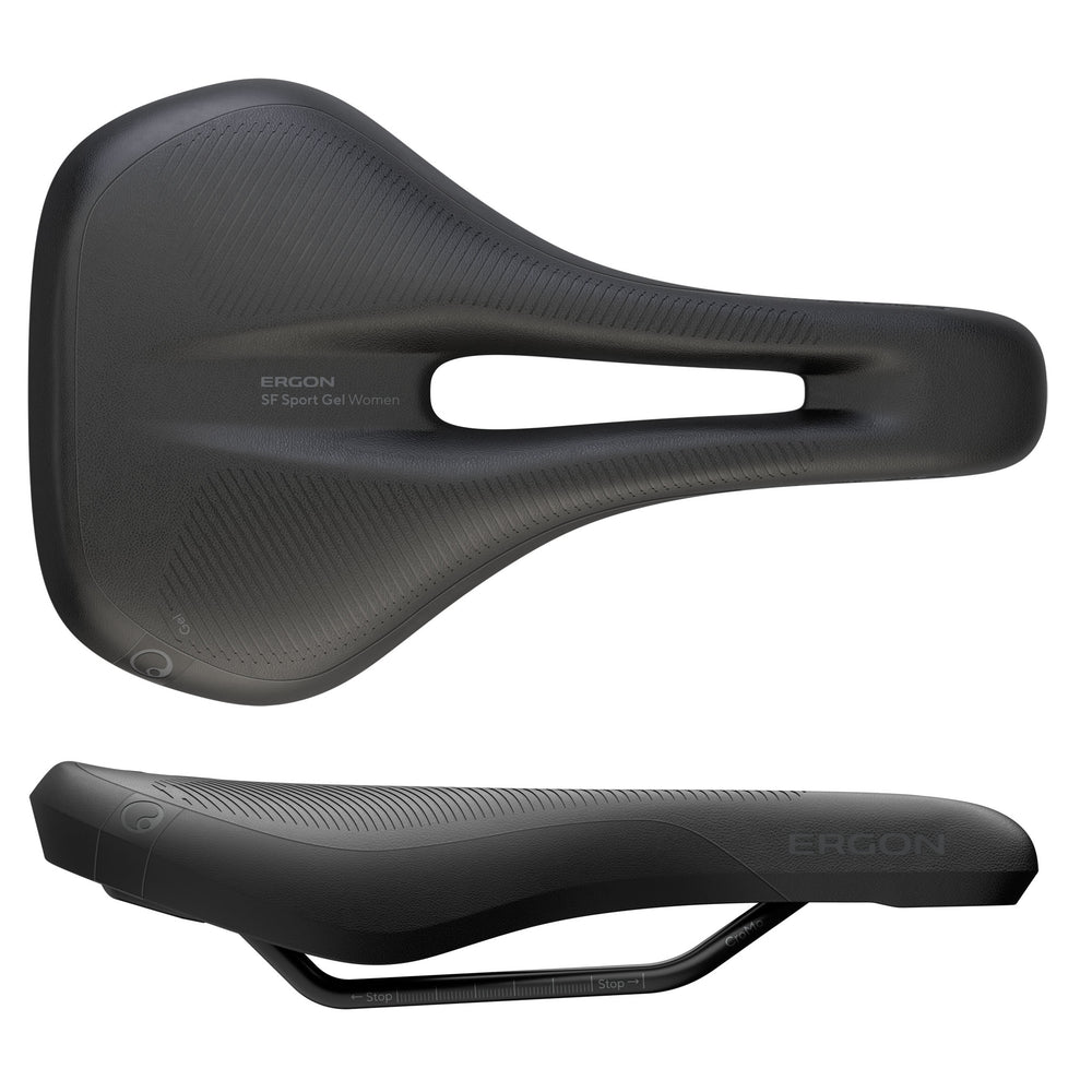Ergon SF Sport Gel Women's Saddle, Medium/Large - Black