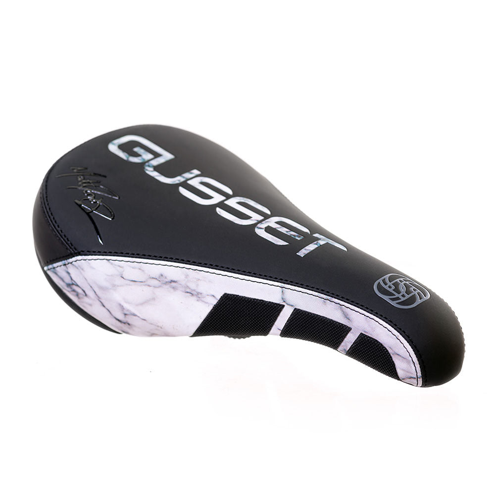 Gusset S2 Dirt Jump Saddle, Pivotal - Matt Jones Marble