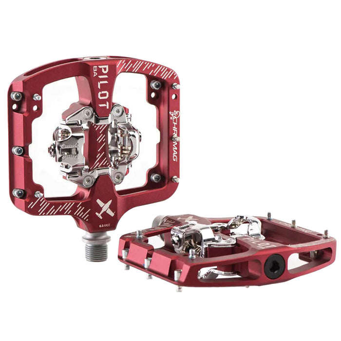 Chromag Pilot BA SPD Pedals, Red
