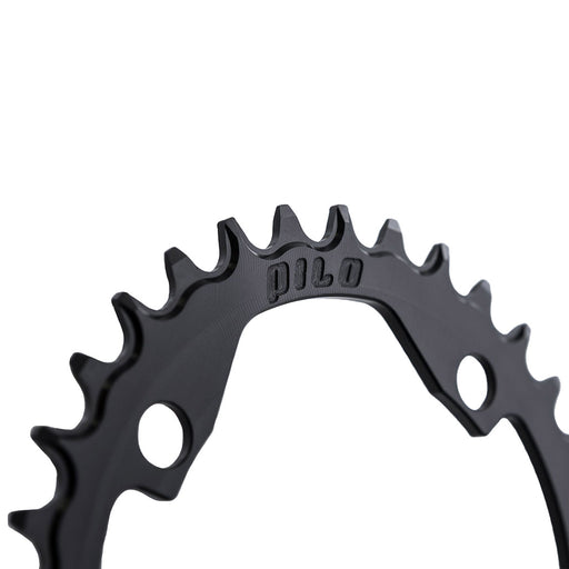 Pilo Round 104BCD Chainring, 34T, Black