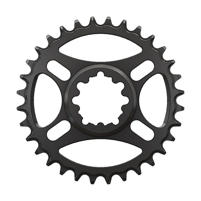 Pilo Round 3-Bolt SRAM Dub (Boost 3mm) Chainring, 34T, Blk