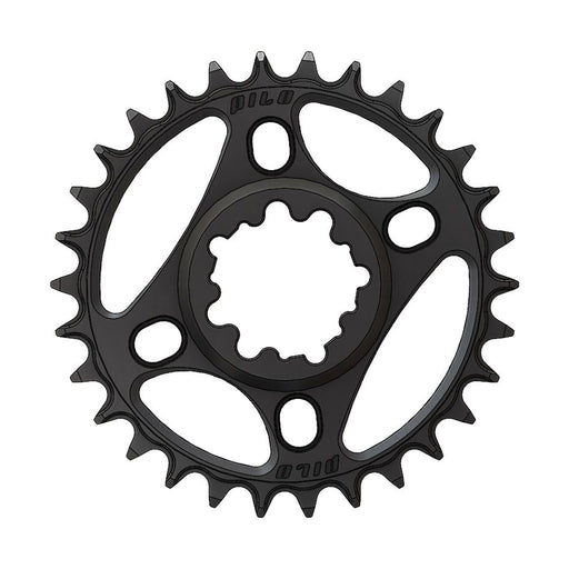 Pilo Round 3-Bolt SRAM Dub (Boost 3mm) Chainring, 30T, Blk