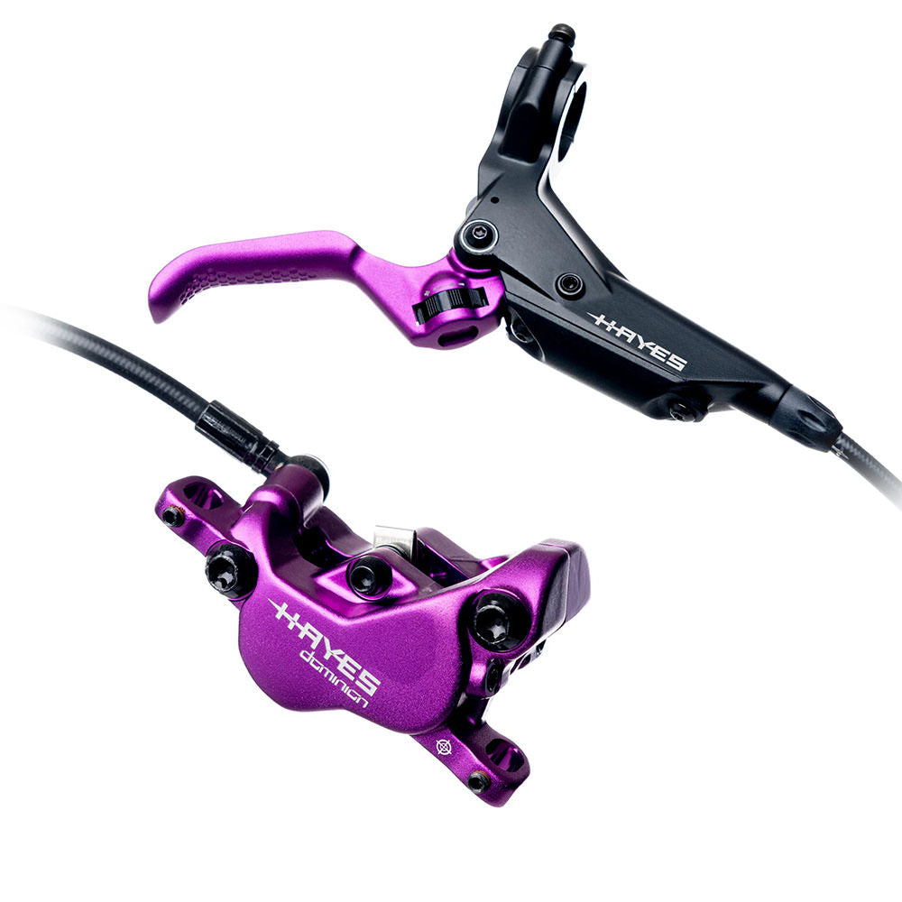 Hayes Brake Dominion A4 Disc Brake, Front/Rear, Purple/Black