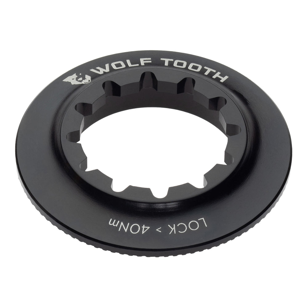 Wolf Tooth Components Center Lock Rotor Lockring, Internal Spline, Black
