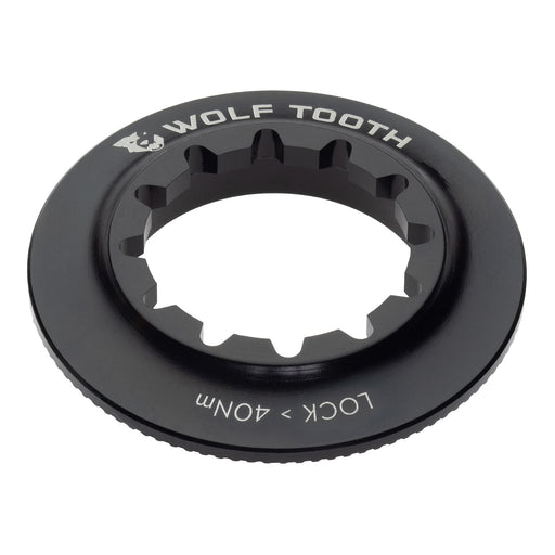 Wolf Tooth Components Center Lock Rotor Lockring, Internal Spline, Black