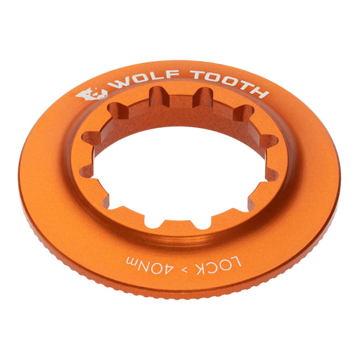 Wolf Tooth Components Center Lock Rotor Lockring, Internal Spline, Orange