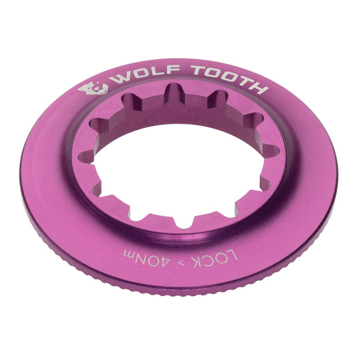 Wolf Tooth Components Center Lock Rotor Lockring, Internal Spline, Purple