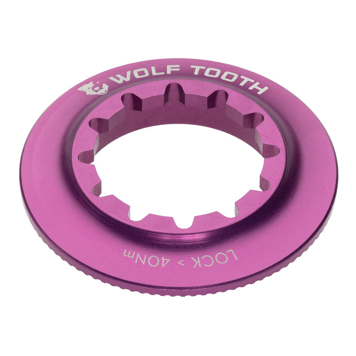 Wolf Tooth Components Center Lock Rotor Lockring, Internal Spline, Purple
