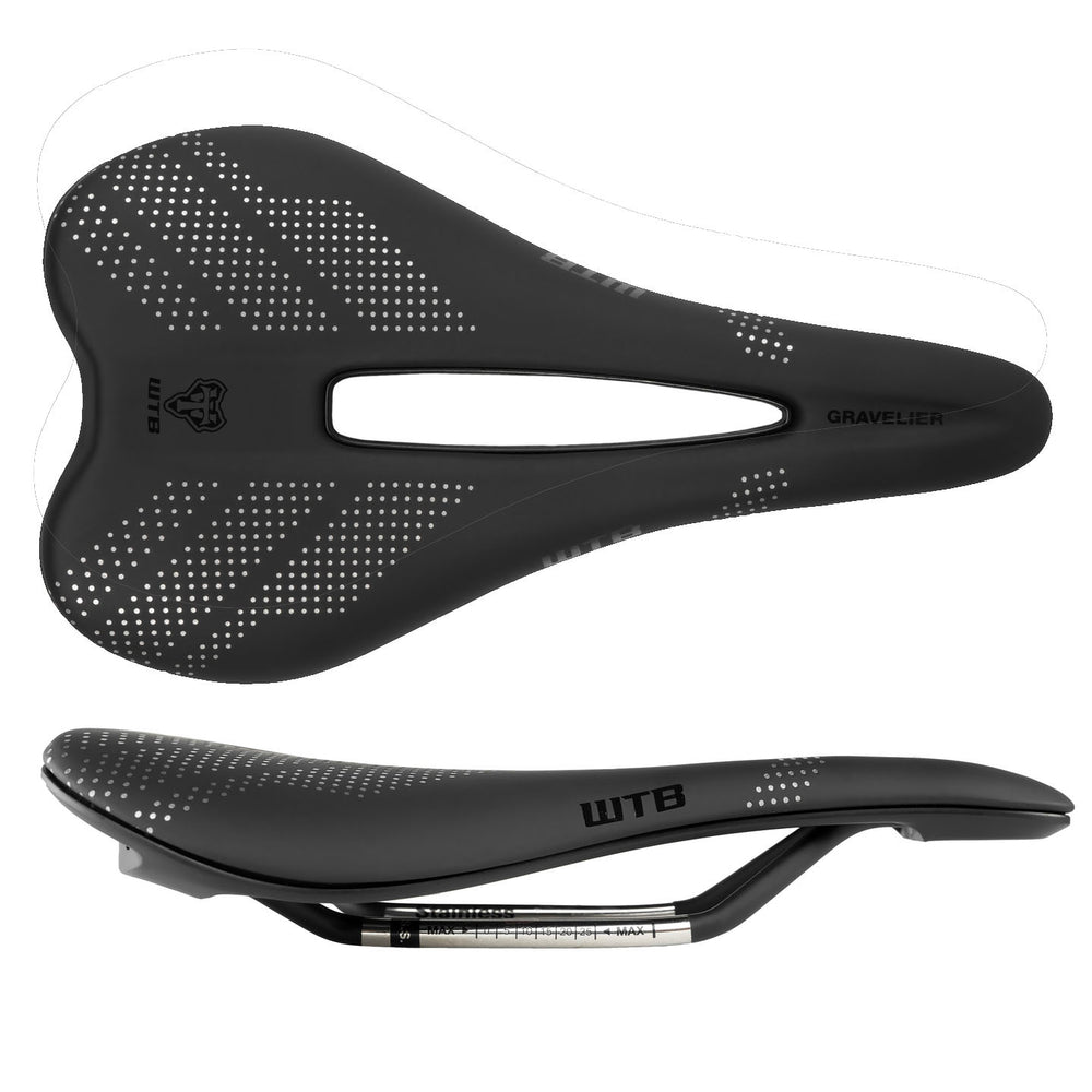 WTB Gravelier Medium Stainless Black Saddle
