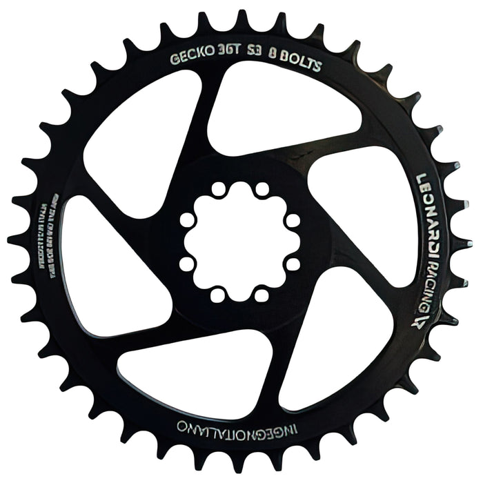 Leonardi S3 8-bolt Direct Mount Ring, 36T - Black