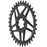 Wolf Tooth Components 8-Bolt Oval Direct Mount Ring (-3mm Offset), 34T - Blk