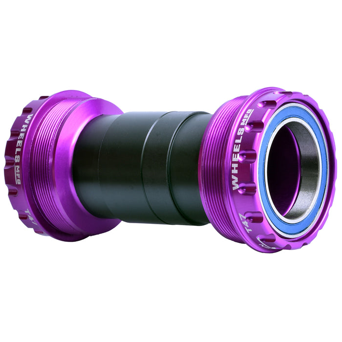 Wheels Mfg T47 Outboard Threaded BB, 30mm, Base, Purple