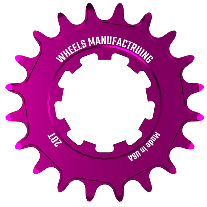 Wheels Mfg SOLO-XD Singlespeed Cog, 20t, Purple