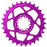 5Dev T-Type 8-Bolt Chainring, 3mm Offset, 32T - Purple